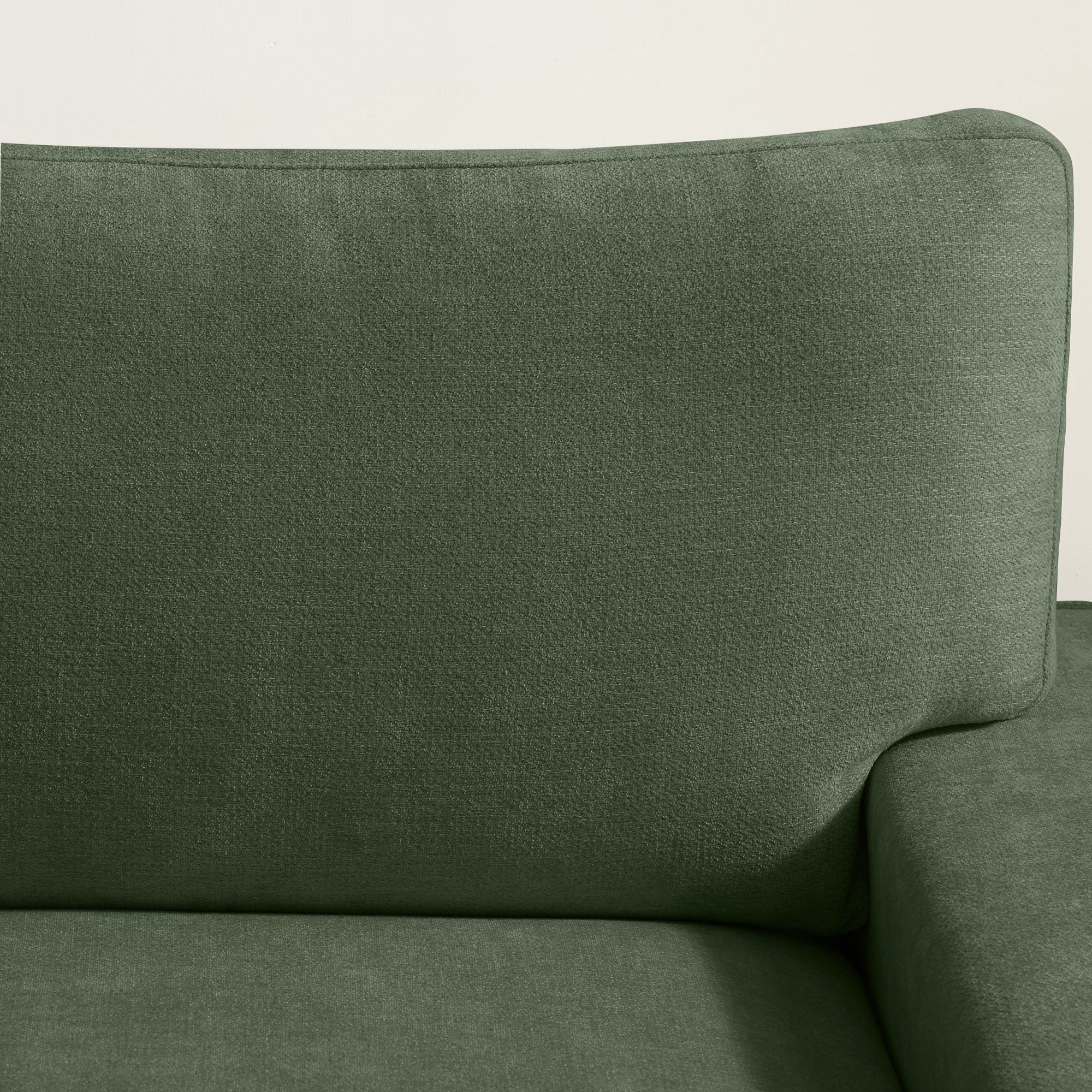 Poshby 88.58''W 3 Seater Sofa Couch with Chenille, Modern Square Arm for Living Room, Light Gray