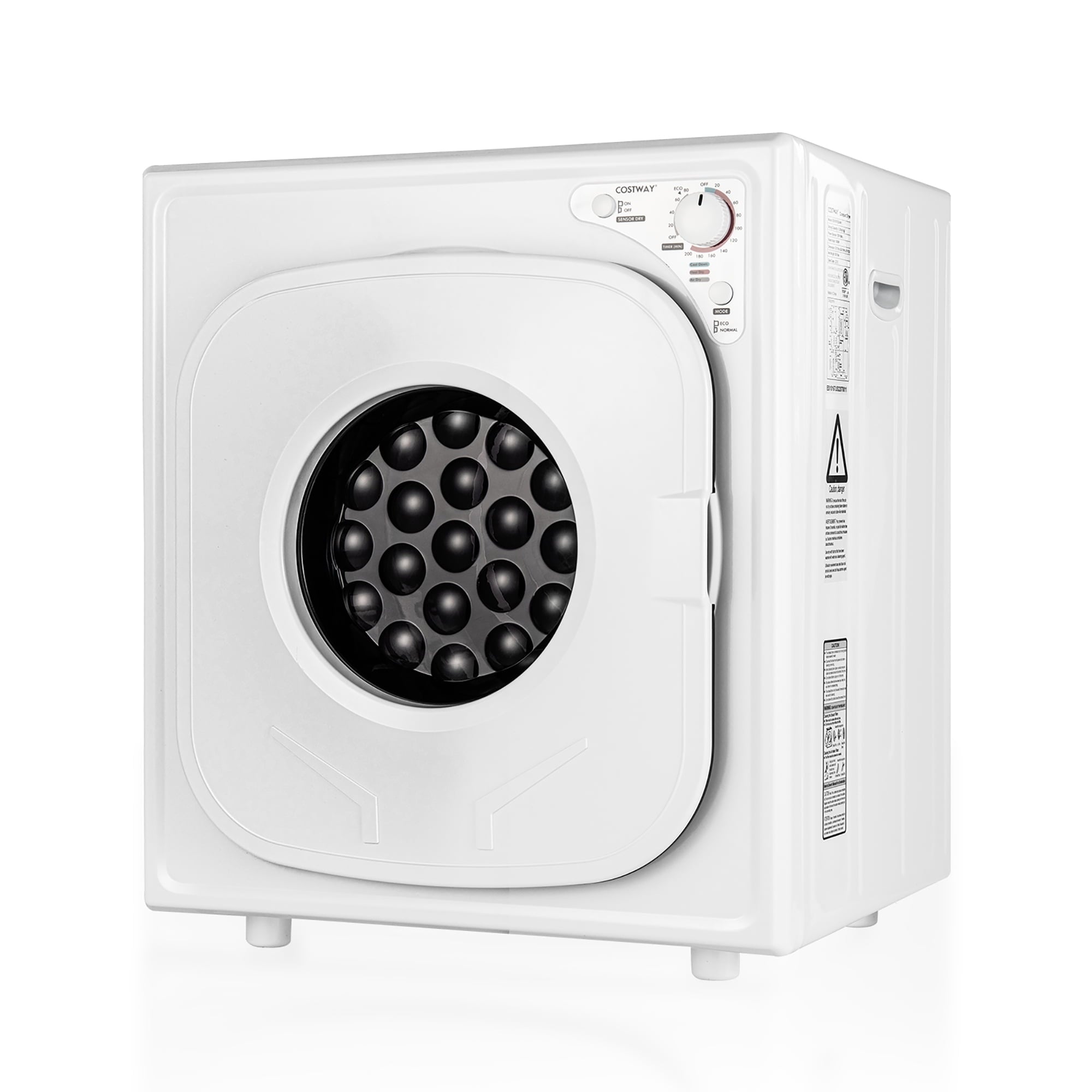 Costway 1500W Electric Tumble Compact Laundry Dryer Stainless Steel Tub 13.2 lbs