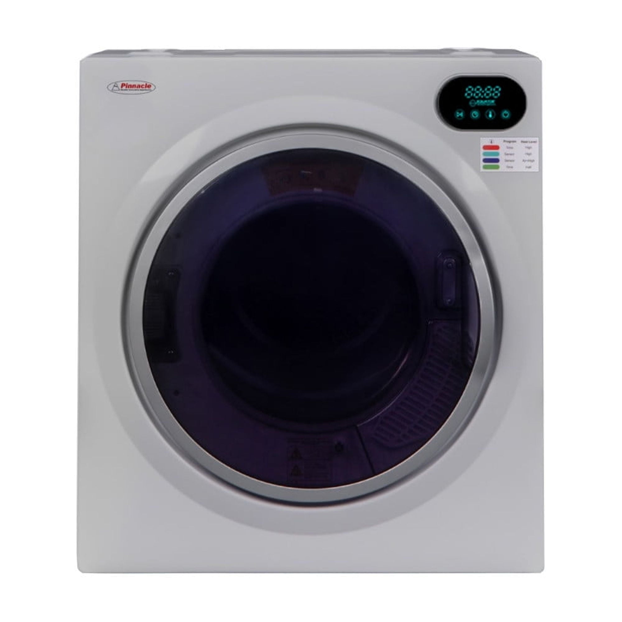 Pinnacle 21-852 S Compact Short Dryer with Digital Controls - 3.2 cu.ft., Silver