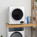HOMCOM 9 lb 120V White Electric Dryer
