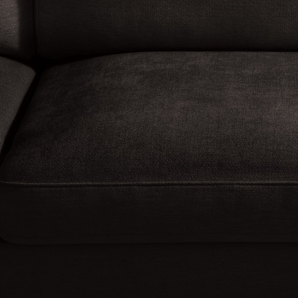 Poshby 88.58''W 3 Seater Sofa Couch with Chenille, Modern Square Arm for Living Room, Light Gray
